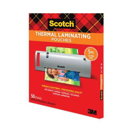 Laminating Pouches, 5 Mil, 9" X 11.5", Gloss Clear, 50/pack.