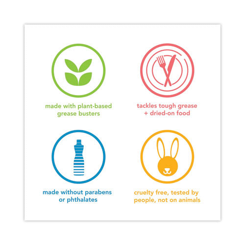 Dish Soap Refill Tub, Clementine Scent, 54 Oz Tub, 4/carton.