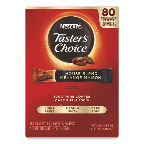 Taster's Choice Stick Pack, House Blend, 80/box.