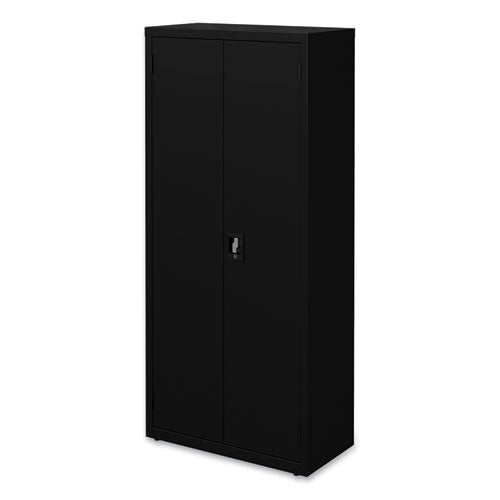Fully Assembled Storage Cabinets, 3 Shelves, 30" X 15" X 66", Black