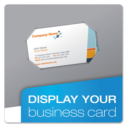 High Gloss Laminated Paperboard Folder, 100-sheet Capacity, 11 X 8.5, Gray, 25/box.