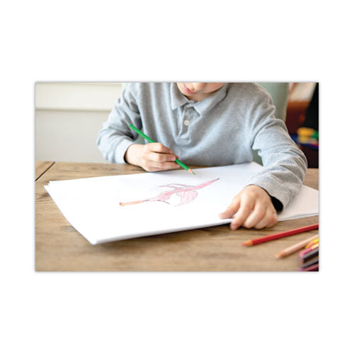 White Drawing Paper, 47 Lb Text Weight, 9 X 12, Pure White, 500/ream.