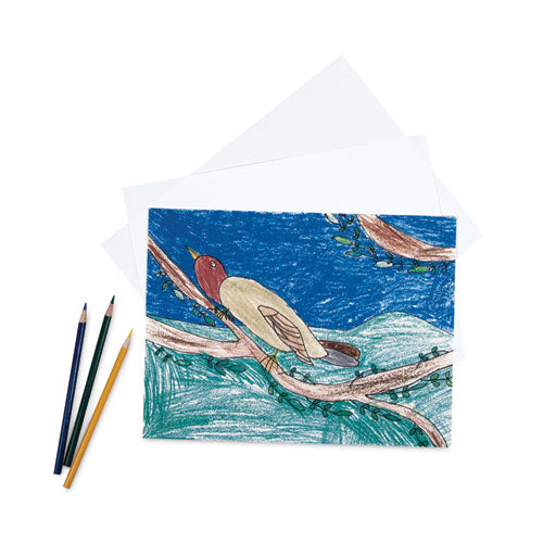 White Drawing Paper, 78 Lb Text Weight, 12 X 18, Pure White, 500/ream.