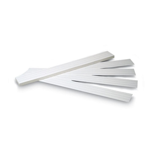 Sentence Strips, 24 X 3, White, 100/pack.