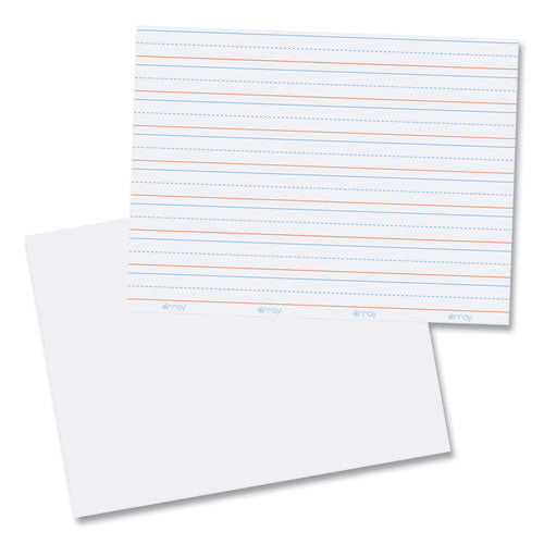 Gowrite! Dry Erase Learning Boards, 8.25 X 11, White Surface, 5/pack