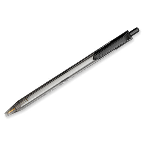 Inkjoy 100 Rt Ballpoint Pen, Retractable, Medium 1 Mm, Black Ink, Smoke/black Barrel, Dozen.