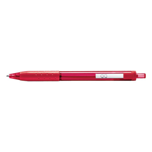Inkjoy 300 Rt Ballpoint Pen, Refillable, Retractable, Medium 1 Mm, Red Ink, Red Barrel, Dozen.