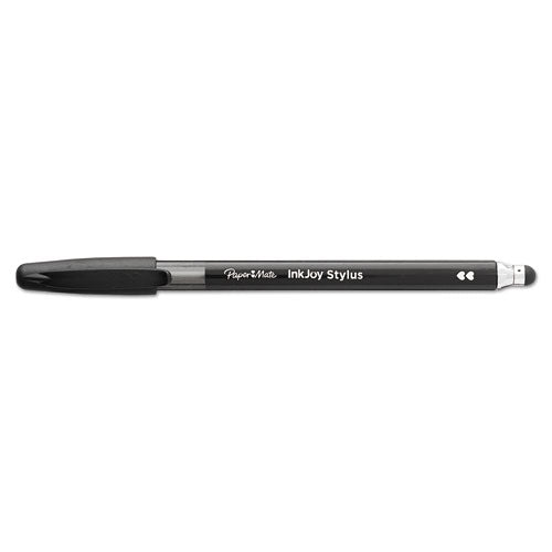 Inkjoy 100 Ballpoint Pen/stylus, Stick, Medium 1 Mm, Black Ink, Black Barrel, Dozen.