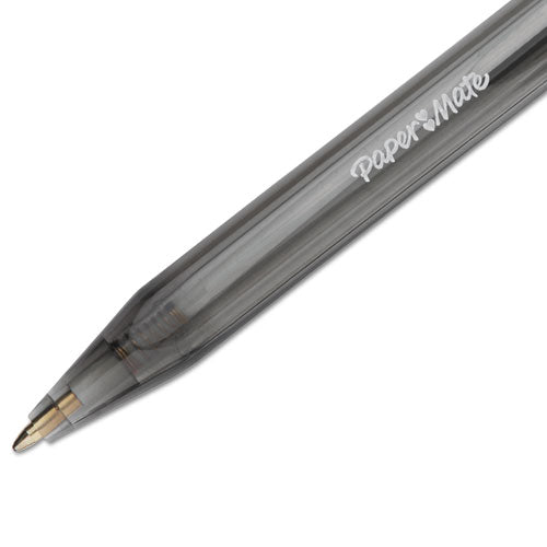 Inkjoy 100 Rt Ballpoint Pen, Retractable, Medium 1 Mm, Black Ink, Smoke/black Barrel, 20/pack.