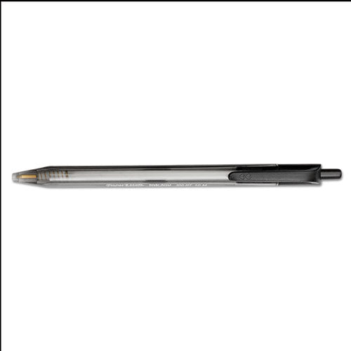 Inkjoy 100 Rt Ballpoint Pen, Retractable, Medium 1 Mm, Black Ink, Smoke/black Barrel, 20/pack.