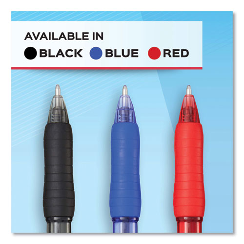 Profile Ballpoint Pen, Retractable, Medium 1 Mm, Blue Ink, Translucent Blue Barrel, Dozen.