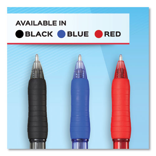 Profile Ballpoint Pen, Retractable,Medium 1 Mm, Black Ink, Translucent Black Barrel, Dozen
