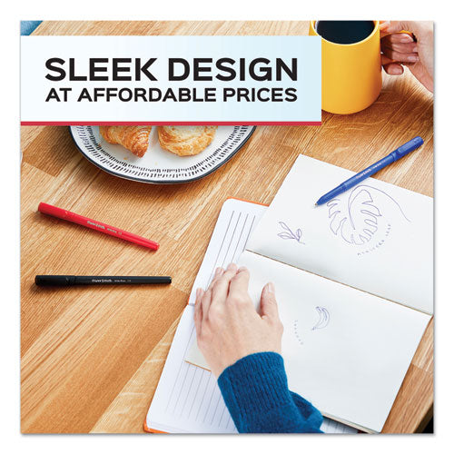 Write Bros. Ballpoint Pen Value Pack,Stick, Medium 1 Mm, Black Ink, Black Barrel, 120/pack