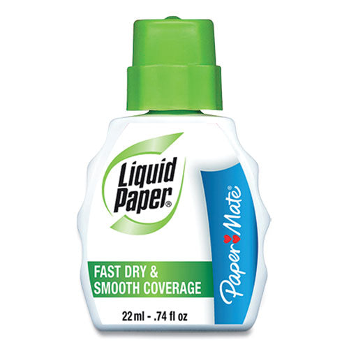 Fast Dry Correction Fluid, 22 Ml Bottle, White, 3/pack.