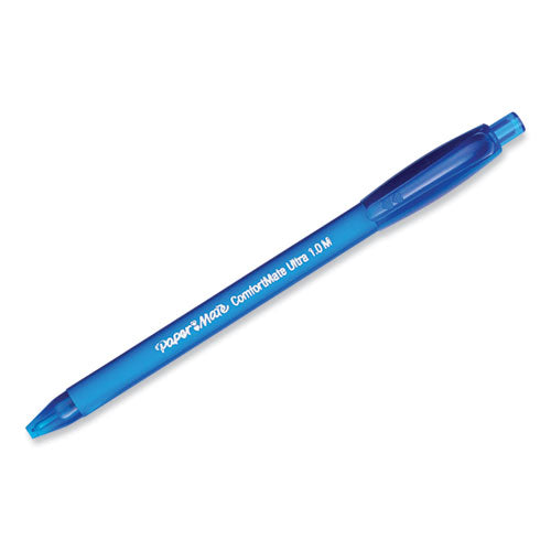 Comfortmate Ultra Ballpoint Pen, Retractable, Medium 1 Mm, Blue Ink, Blue Barrel, Dozen.