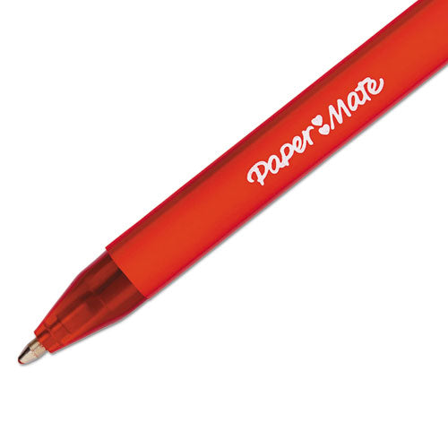 Comfortmate Ultra Ballpoint Pen, Retractable, Medium 1 Mm, Red Ink, Red Barrel, Dozen.