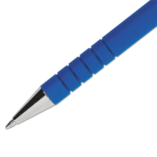 Flexgrip Ultra Recycled Ballpoint Pen, Stick, Fine 0.8 Mm, Blue Ink, Blue Barrel, Dozen.