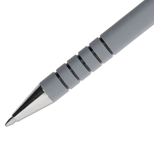 Flexgrip Ultra Ballpoint Pen, Stick, Fine 0.8 Mm, Black Ink, Gray Barrel, Dozen