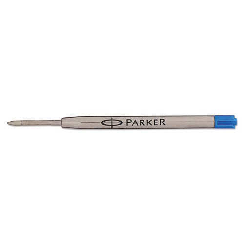 Refill For Parker Ballpoint Pens, Medium Conical Tip, Blue Ink