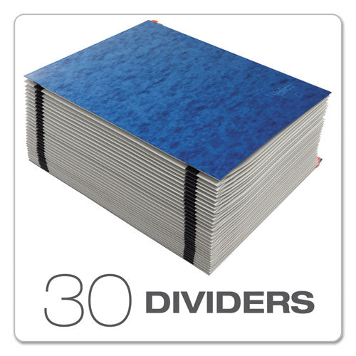 Expanding Desk File, 31 Dividers, Date Index, Letter Size, Blue Cover.