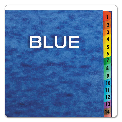 Expanding Desk File, 31 Dividers, Date Index, Letter Size, Blue Cover.