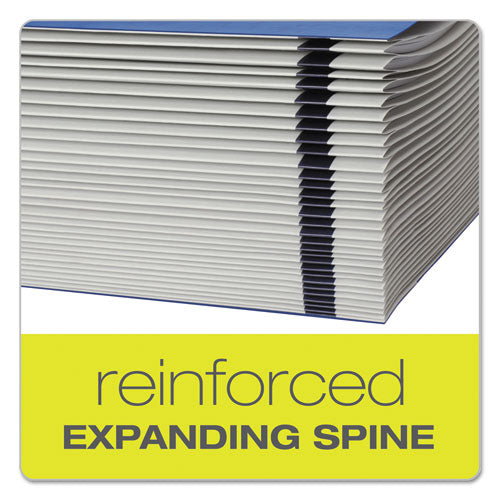 Expanding Desk File, 31 Dividers, Date Index, Letter Size, Blue Cover.