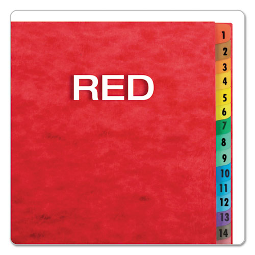 Expanding Desk File, 31 Dividers, Date Index, Letter Size, Red Cover