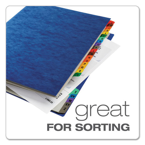 Expanding Desk File, 23 Dividers, Alpha Index, Letter Size, Blue Cover.