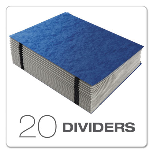 Expanding Desk File, 23 Dividers, Alpha Index, Letter Size, Blue Cover.