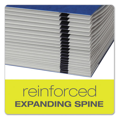 Expanding Desk File, 23 Dividers, Alpha Index, Letter Size, Blue Cover.