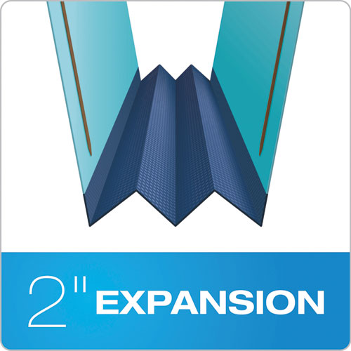 Hanging Classification Folders With Dividers, Legal Size, 2 Dividers, 2/5-cut Exterior Tabs, Blue.