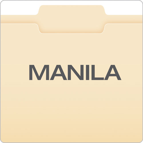 Manila File Folders, 1/3-cut Tabs: Center Position, Letter Size, 0.75" Expansion, Manila, 100/box.