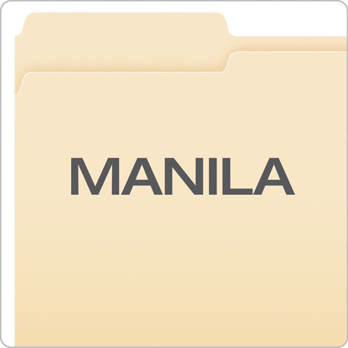 Manila File Folders, 1/3-cut Tabs: Assorted, Legal Size, 0.75" Expansion, Manila, 100/box.