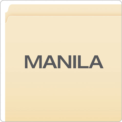 Manila File Folders, Straight Tabs, Legal Size, 0.75" Expansion, Manila, 100/box.