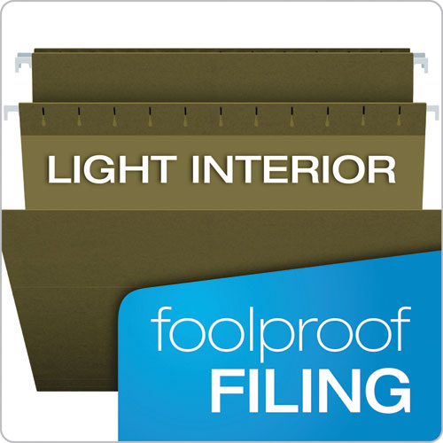 Standard Green Hanging Folders, Legal Size, 1/3-cut Tabs, Standard Green, 25/box.