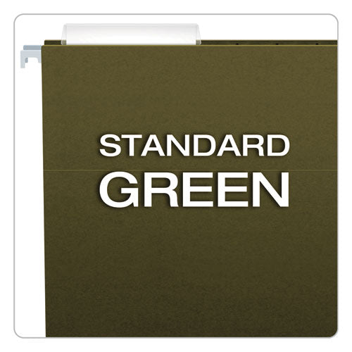 Standard Green Hanging Folders, Legal Size, 1/3-cut Tabs, Standard Green, 25/box.