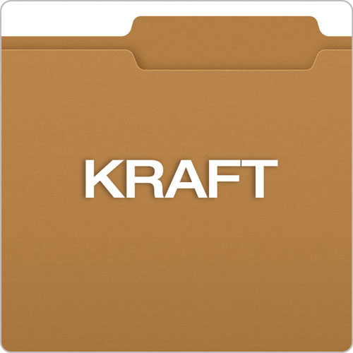 Kraft Fastener Folders, 2/5-cut Tabs, 2 Fasteners, Letter Size, Kraft Exterior, 50/box.