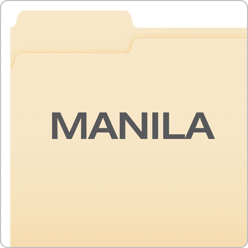Manila Fastener Folders, 1/3-cut Tabs, 1 Fastener, Letter Size, Manila Exterior, 50/box.