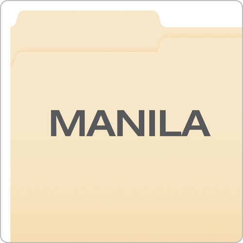 Manila Fastener Folders, 1/3-cut Tabs, 1 Fastener, Legal Size, Manila Exterior, 50/box.