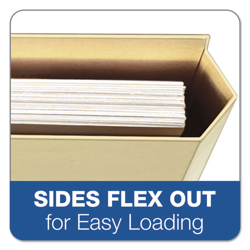 File Folder Pocket, 0.75" Expansion, Letter Size, Manila, 10/pack.