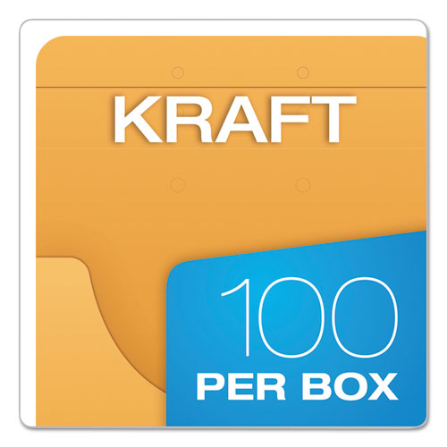 Expandable Kraft Retention Jackets, Straight Tab, Letter/legal Size, Brown, 100/box.