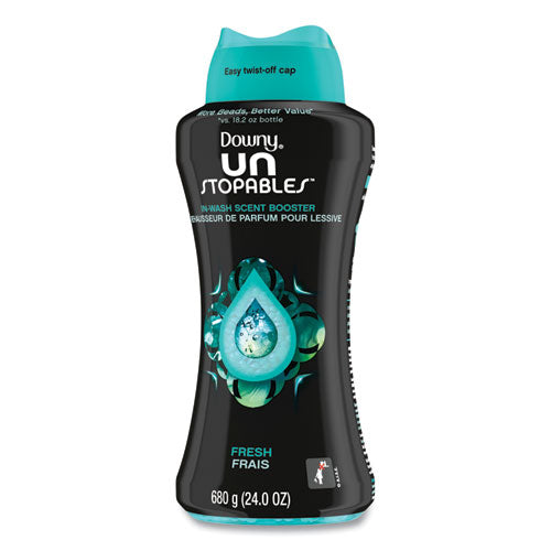 Unstopables In-wash Scent Booster Beads, Fresh Scent, 24 Oz Pour Bottle, 4/carton.