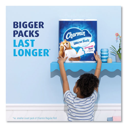 Ultra -Soft Bathroom Tissue, Mega Roll, Septic Safe, 2-ply, White, 224 Sheets/roll, 4 Rolls/pack, 8 Packs/carton