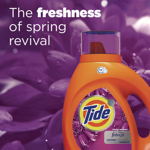 Plus Febreze Liquid Laundry Detergent, Spring And Renewal, 84 Oz Bottle.