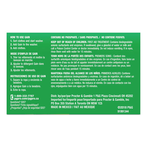 Powder Laundry Detergent, Original Scent, 1.8 Oz Box, 156 Boxes/carton.