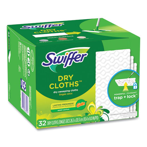 Dry Refill Cloths. 8 X 10.4, White, 32 Box, 4 Boxes/carton