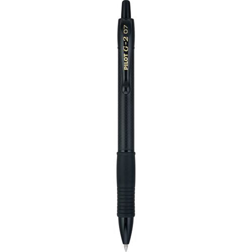 G2 Edge Premium Gel Pen, Retractable, Fine 0.7 Mm, Black Ink/barrel, 36/pack.
