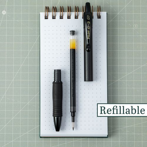 G2 Edge Premium Gel Pen, Retractable, Fine 0.7 Mm, Black Ink/barrel, 36/pack.