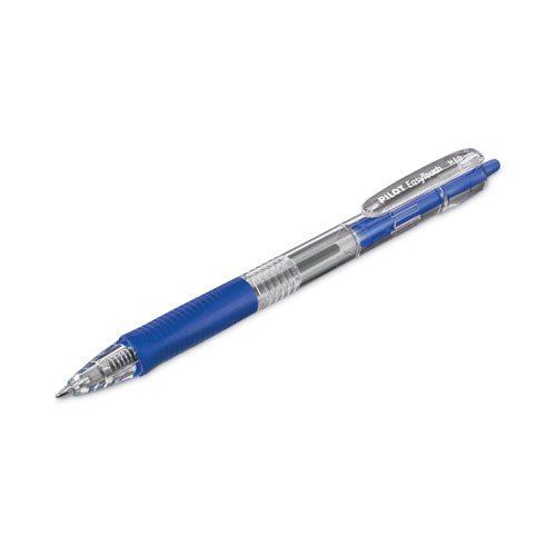 Easytouch Ballpoint Pen, Retractable, Medium 1 Mm, Blue Ink, Clear Barrel, Dozen.