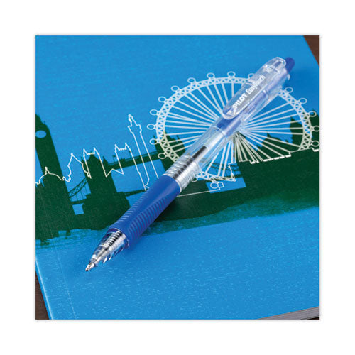 Easytouch Ballpoint Pen, Retractable, Medium 1 Mm, Blue Ink, Clear Barrel, Dozen.